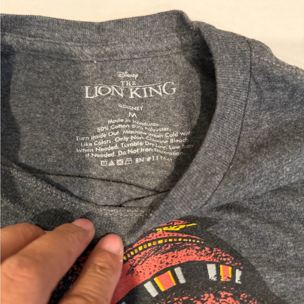 Disney The Lion King Charcoal Tee with Yellow and Orange Accents - Picture 3 of 5